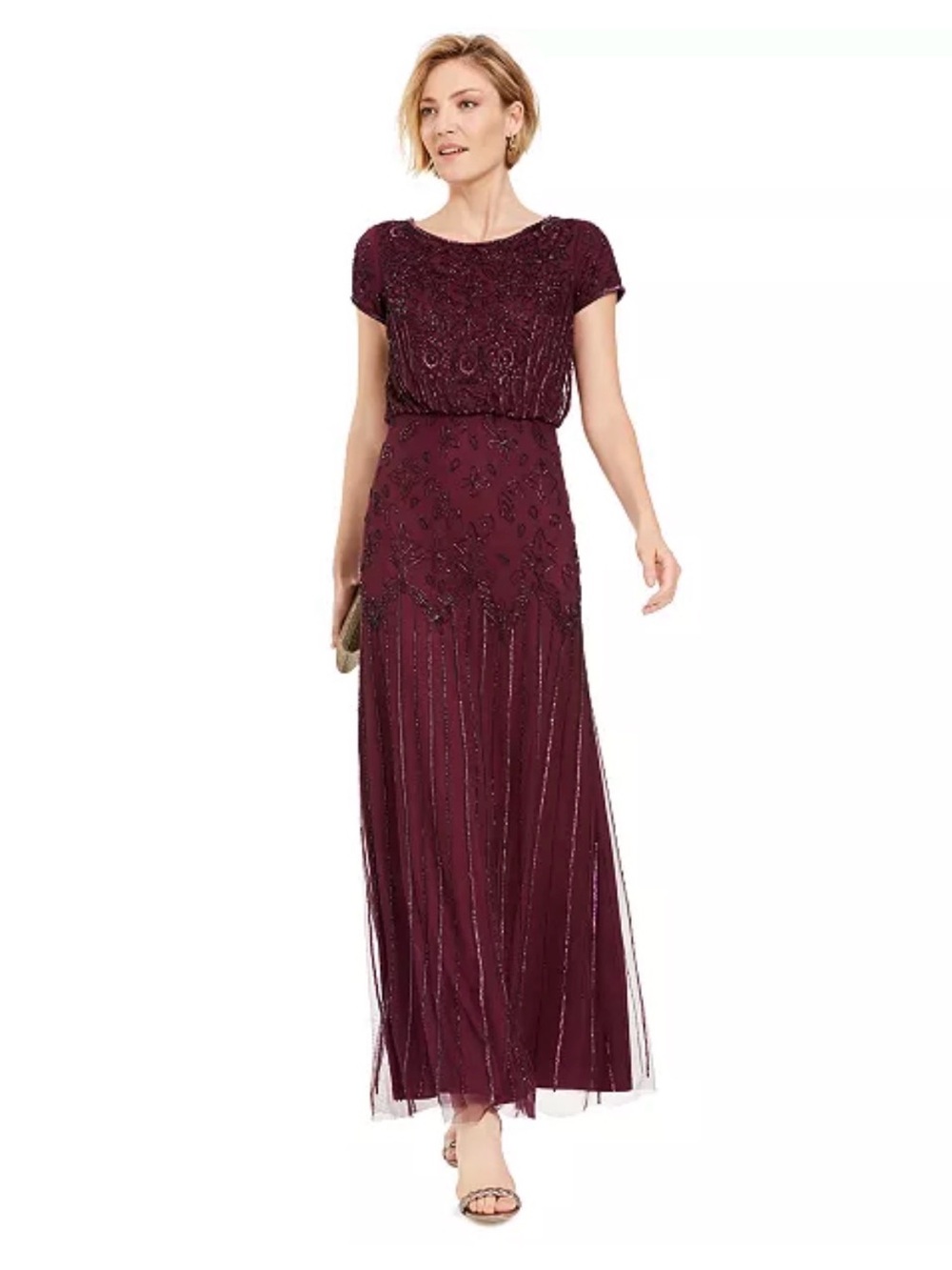 ✨ New With Tags Adrianna Papell Beaded Evening Gown ✨